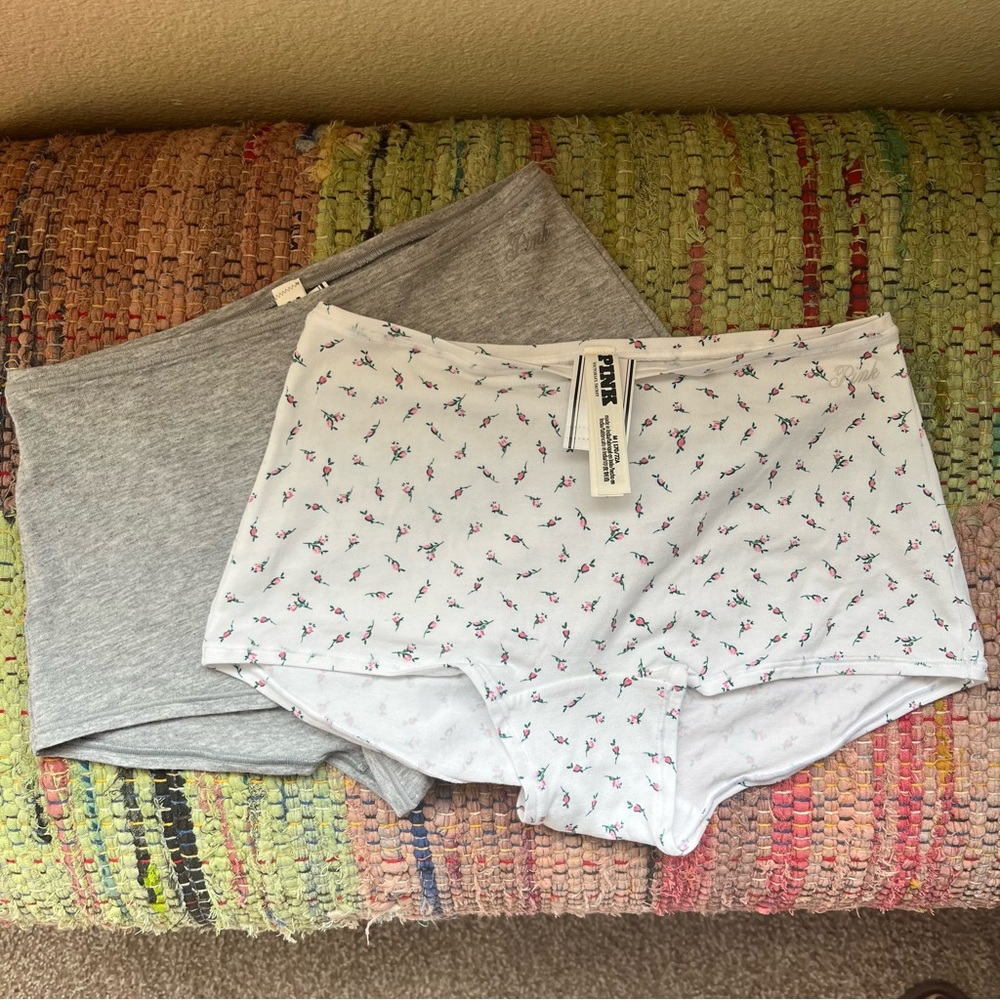 VS Pink Boyshort Underwear Bundle (2) SZ MD